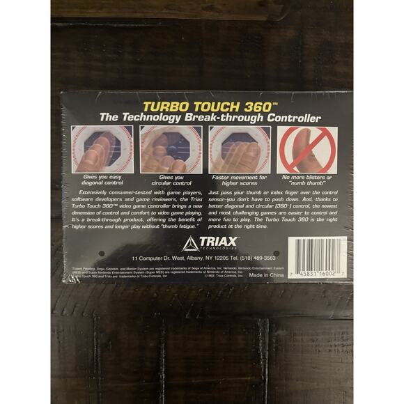 TRIAX Turbo Touch 360 Controller for NINTENDO NES New Factory Sealed - Picture 2 of 2